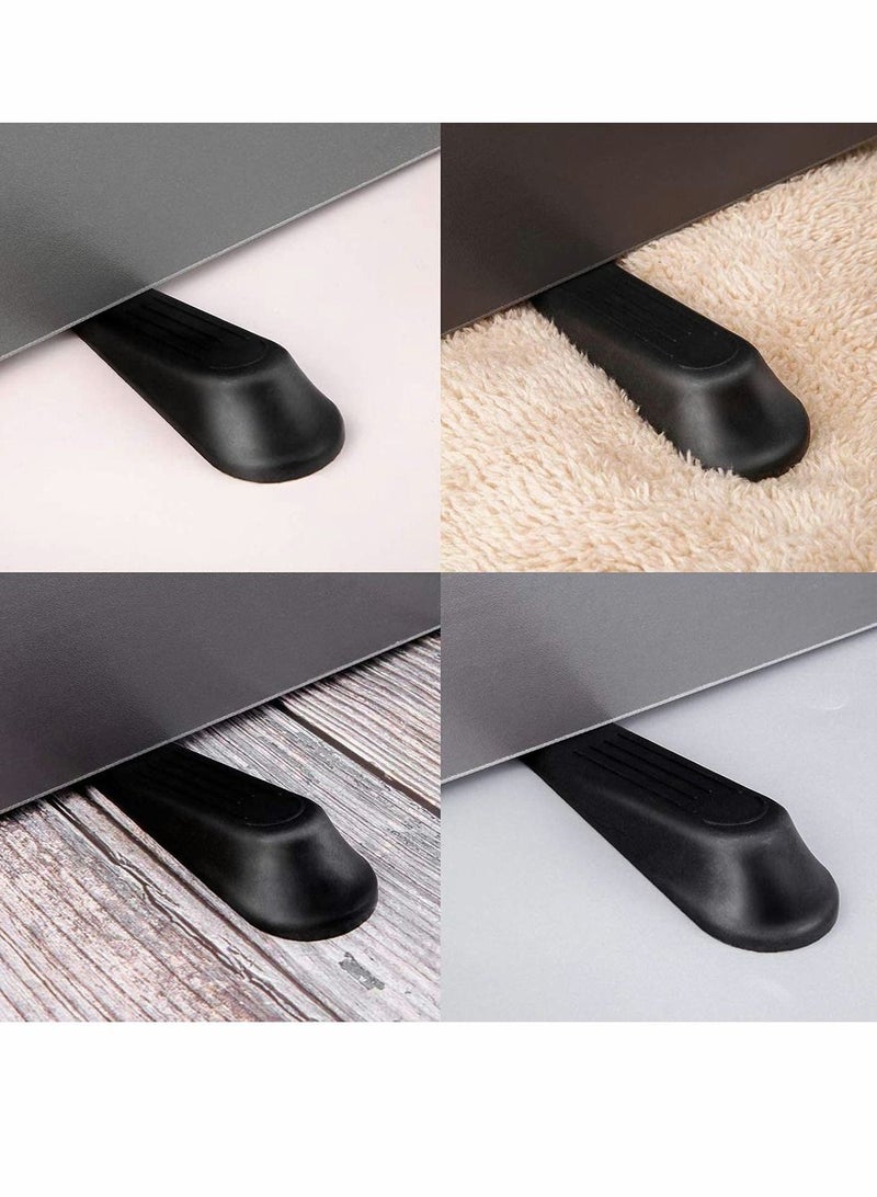 Door Stoppers Wedge Heavy Duty Door Wedge, 10 Pcs Non-Slip Door Jammer, Plastic Door Stop Wedges for Home and Office, Interior Bathroom, Kitchen, Children's Room Door - Image 3